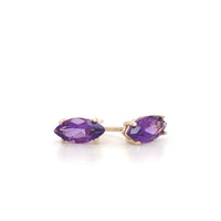 Marquise Amethyst Studs
