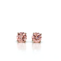 Pink Lab Diamond Studs