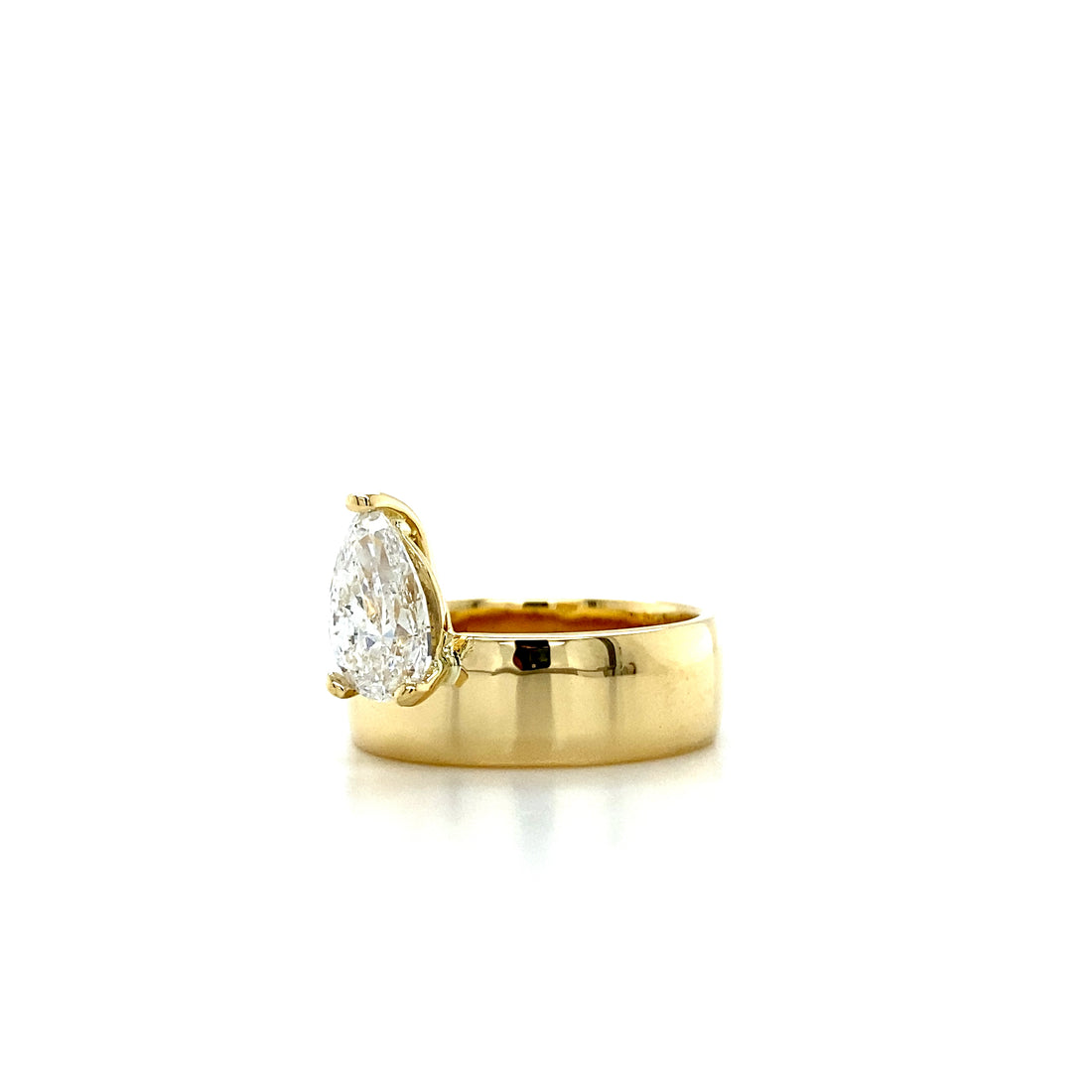 Pear Cut Solitaire Ring