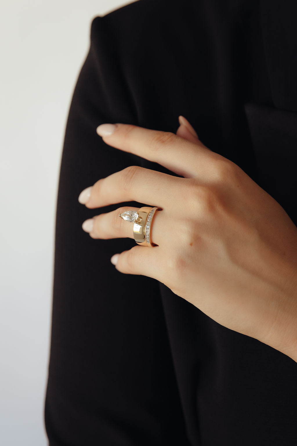 Pear Cut Solitaire Ring
