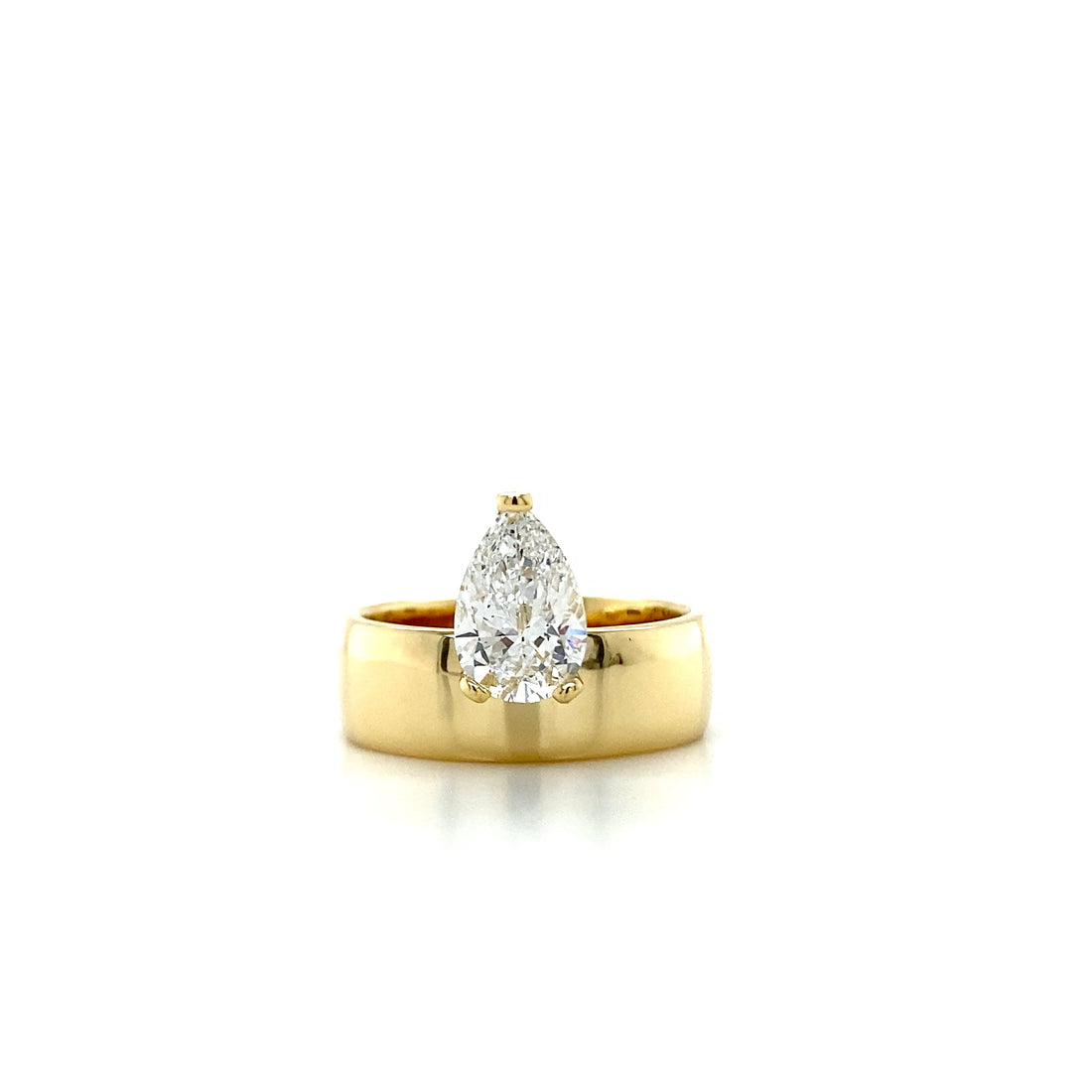 Pear Cut Solitaire Ring