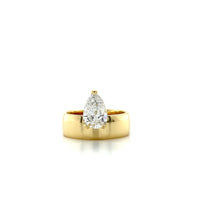 Pear Cut Solitaire Ring