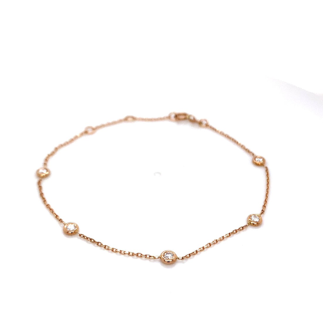 Bezel Set Diamond Bracelet
