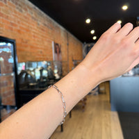 Bella Paperclip Bracelet - Silver