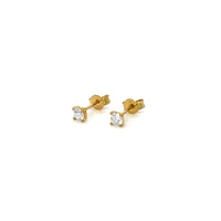0.5ct Yellow Gold Lab Diamond Studs
