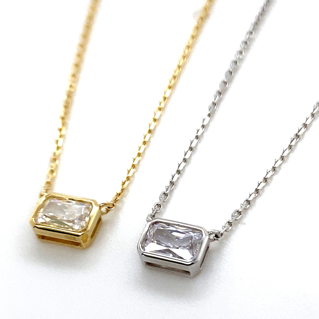 Emerald Cut Necklace