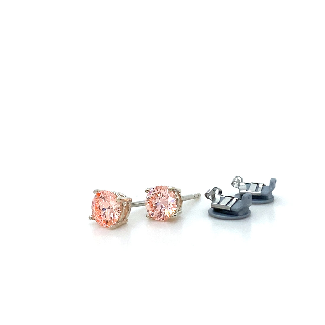 Pink Lab Diamond Studs