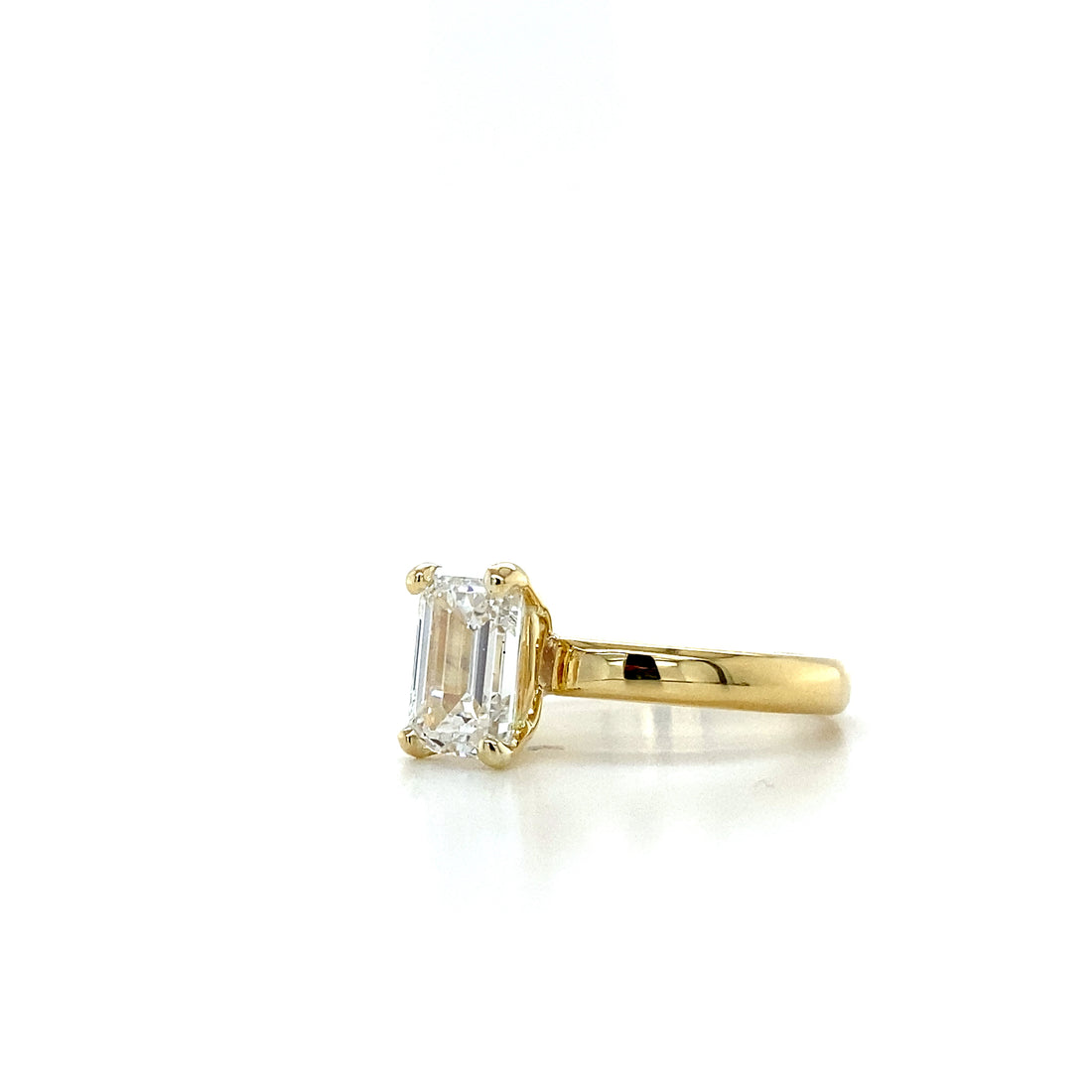 Emerald Cut Solitaire Ring