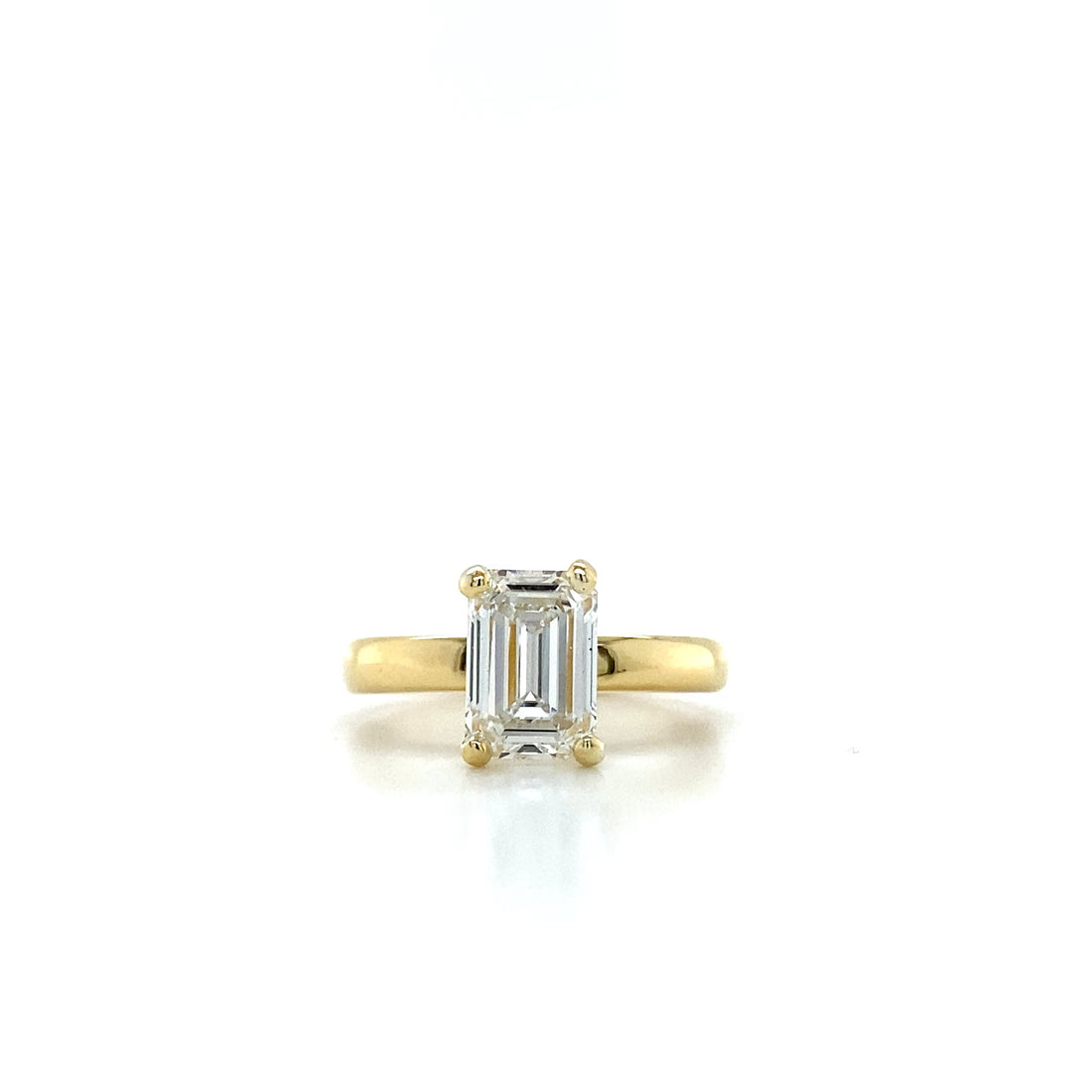 Emerald Cut Solitaire Ring