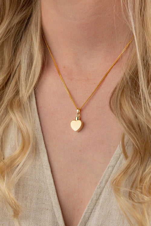 Memorial Ashes Pendant - Petite Heart