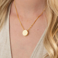 Memorial Ashes Pendant - Round