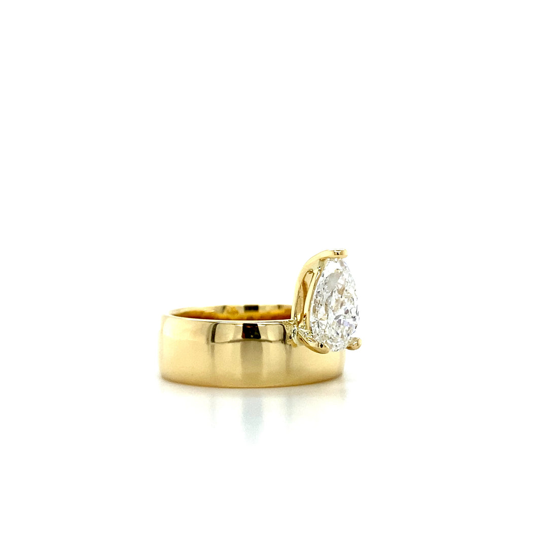 Pear Cut Solitaire Ring