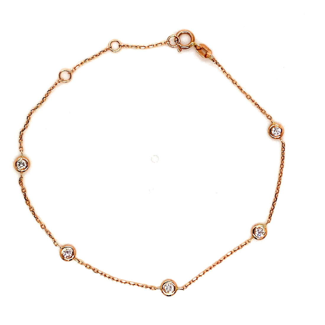 Bezel Set Diamond Bracelet