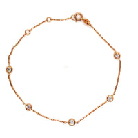 Bezel Set Diamond Bracelet
