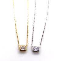Emerald Cut Necklace