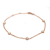 Bezel Set Diamond Bracelet