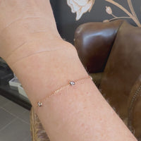 Bezel Set Diamond Bracelet