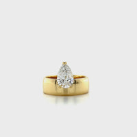 Pear Cut Solitaire Ring