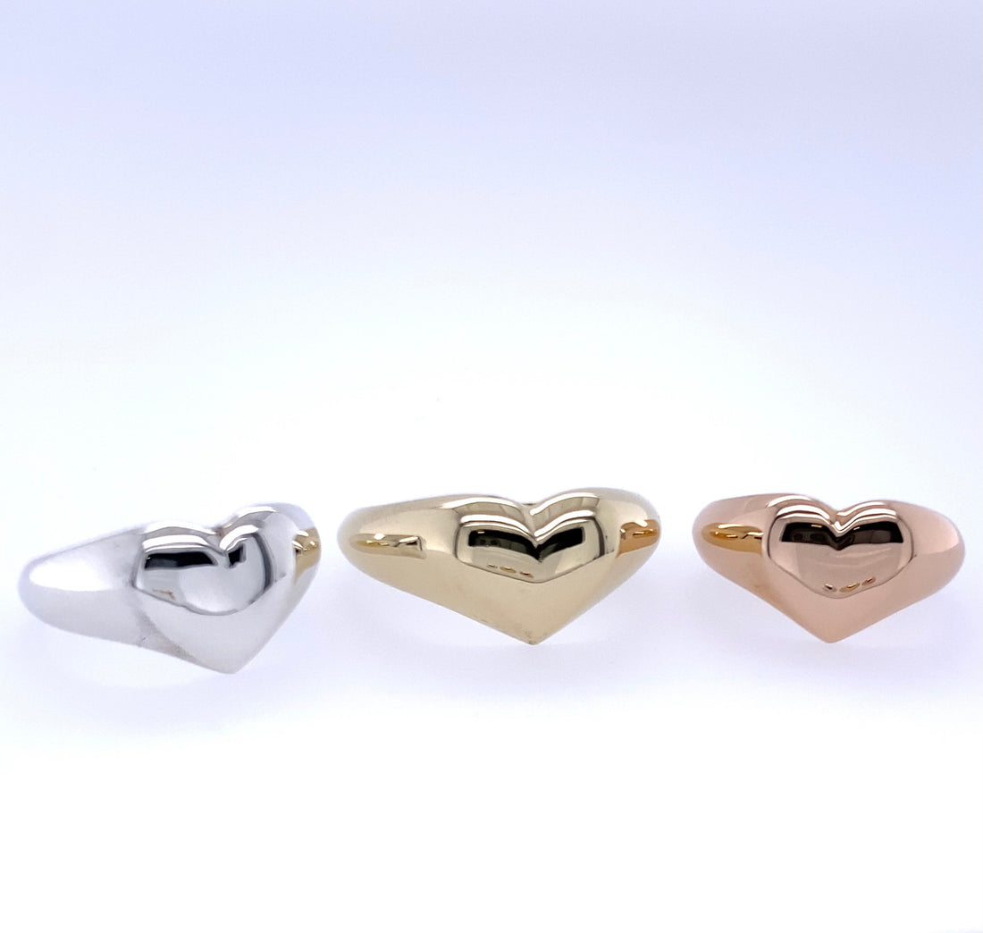 Heart Signet - Sterling Silver