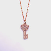 21st Key - 9ct Rose Gold