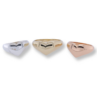 Heart Signet - Sterling Silver