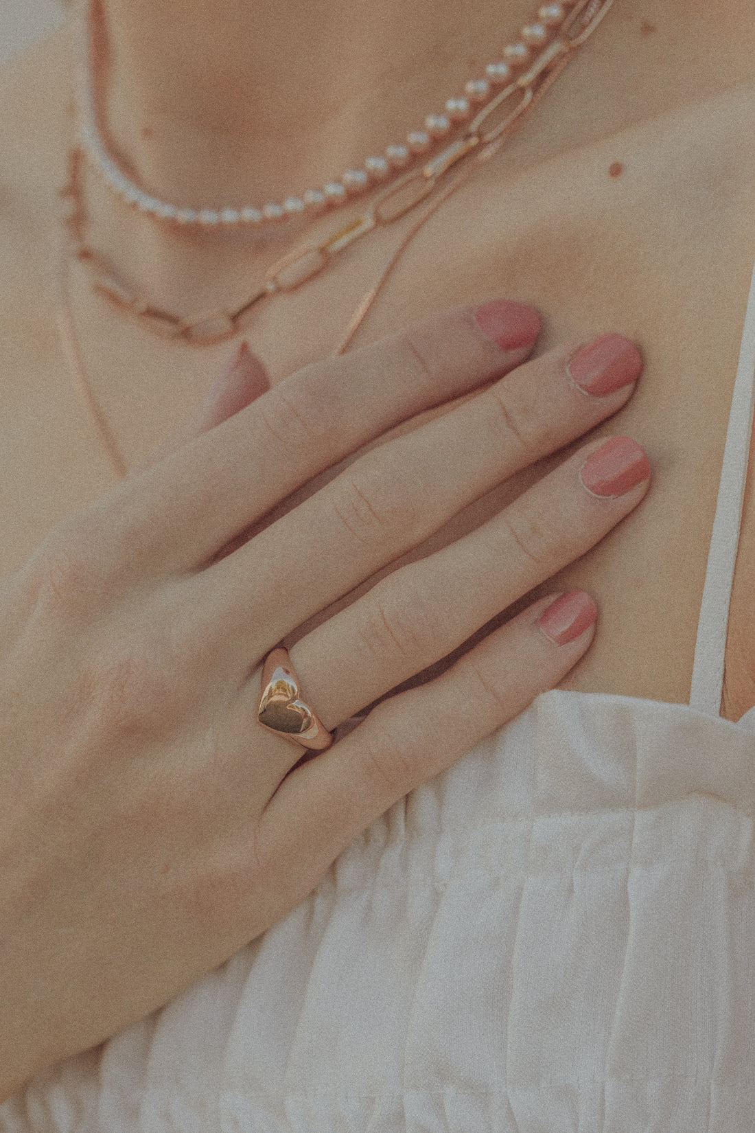 Heart Signet - Rose Gold