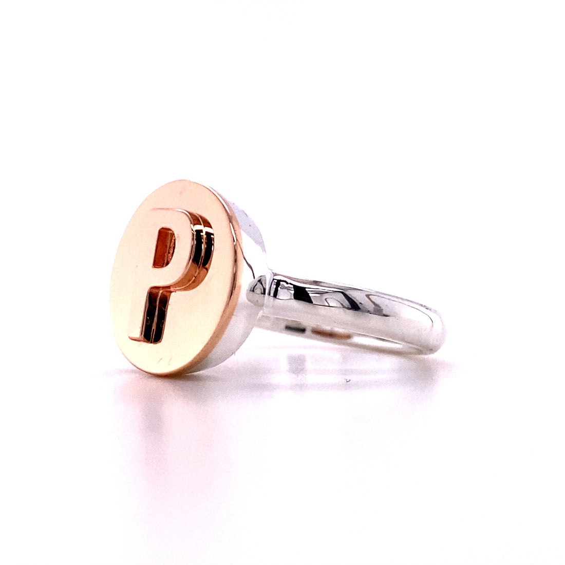 Little Sister Ring - Gold Initial / Gold Top