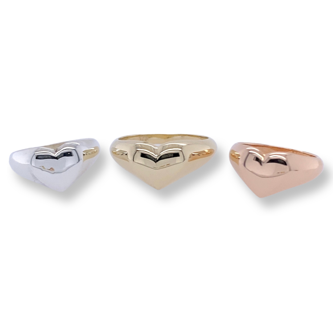 Heart Signet - Rose Gold