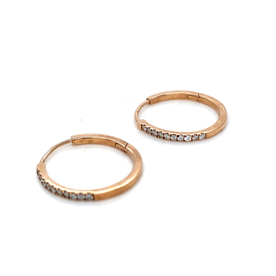 Kai Diamond Rose Gold Hoops