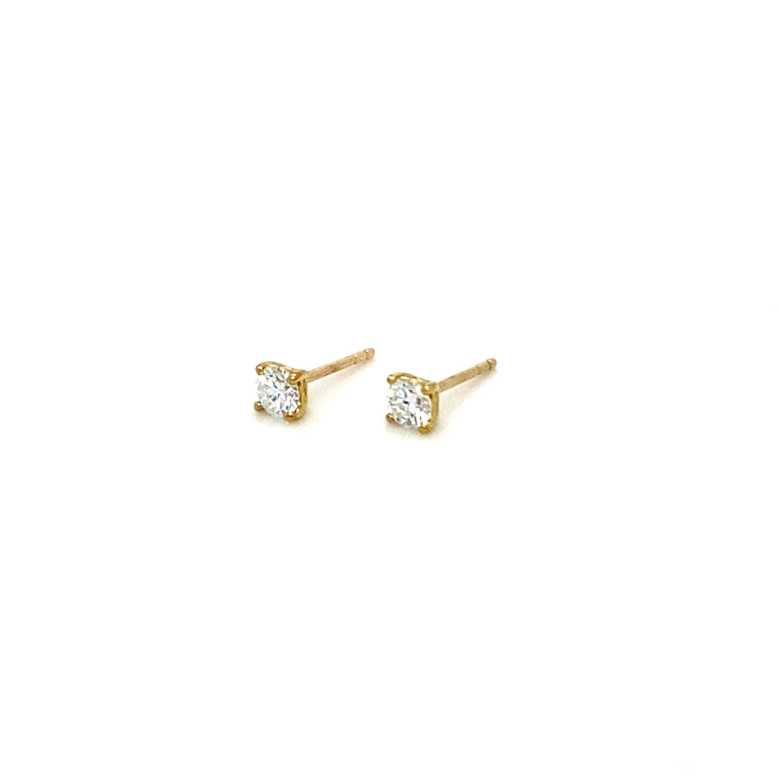 0.5ct Yellow Gold Lab Diamond Studs