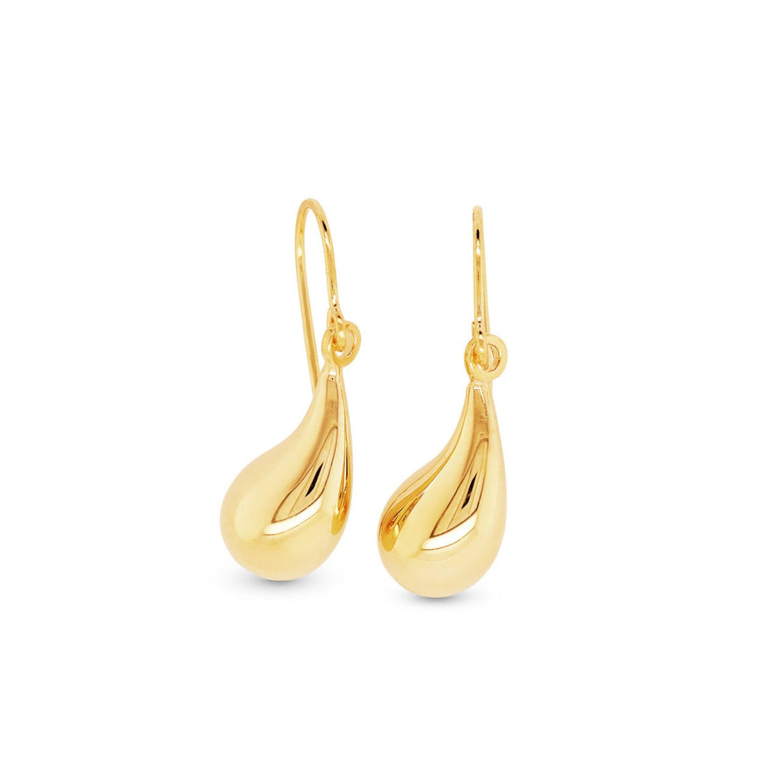 Tear Drop Earrings - Yellow Gold