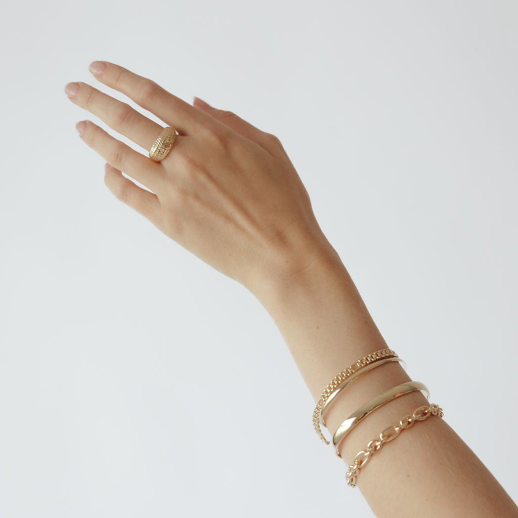 Laser Cut Ring - Gold