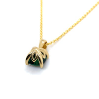 Emerald Cushion Cut Pendant