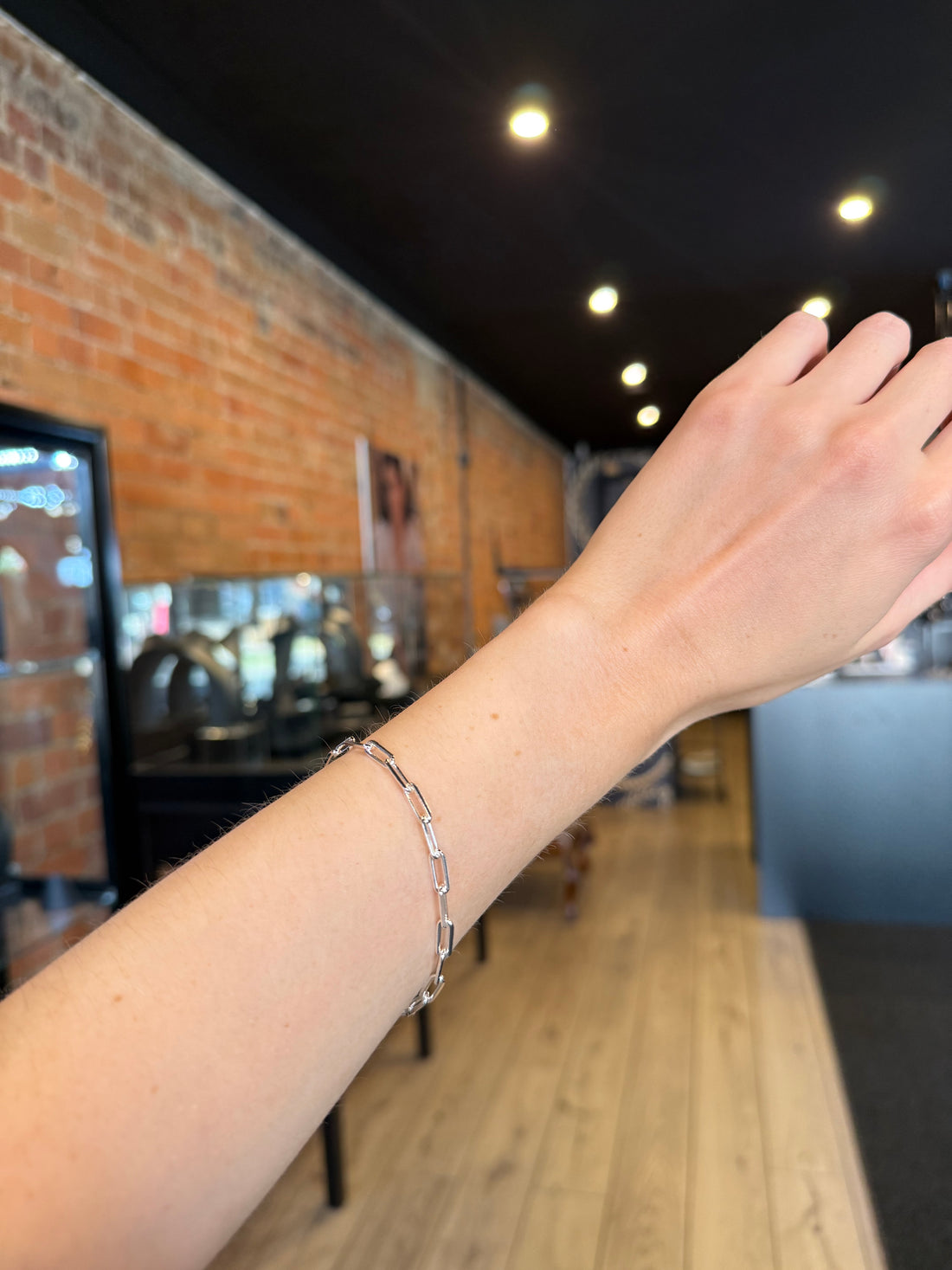 Bella Paperclip Bracelet - Silver