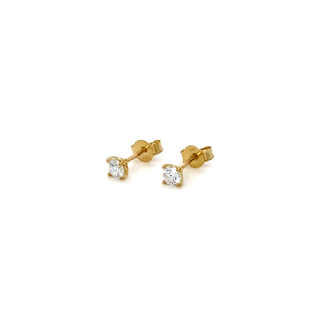0.5ct Yellow Gold Lab Diamond Studs