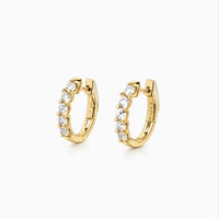 Polly Lab Diamond Hoops