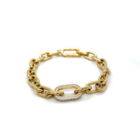 Crystal Bracelet - Yellow Gold