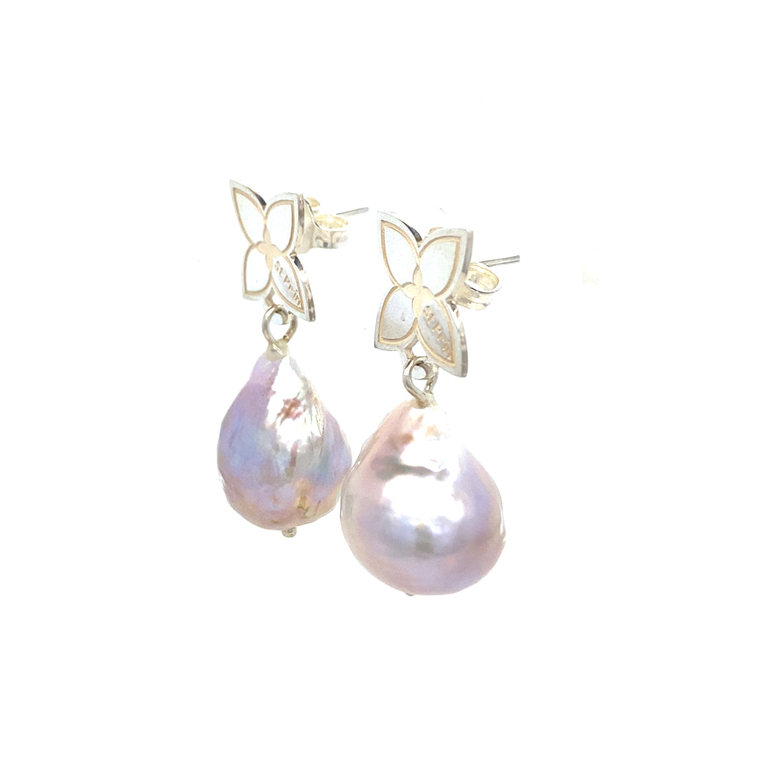 Lotus Pearl Earrings