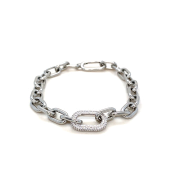 Crystal Bracelet - White Gold
