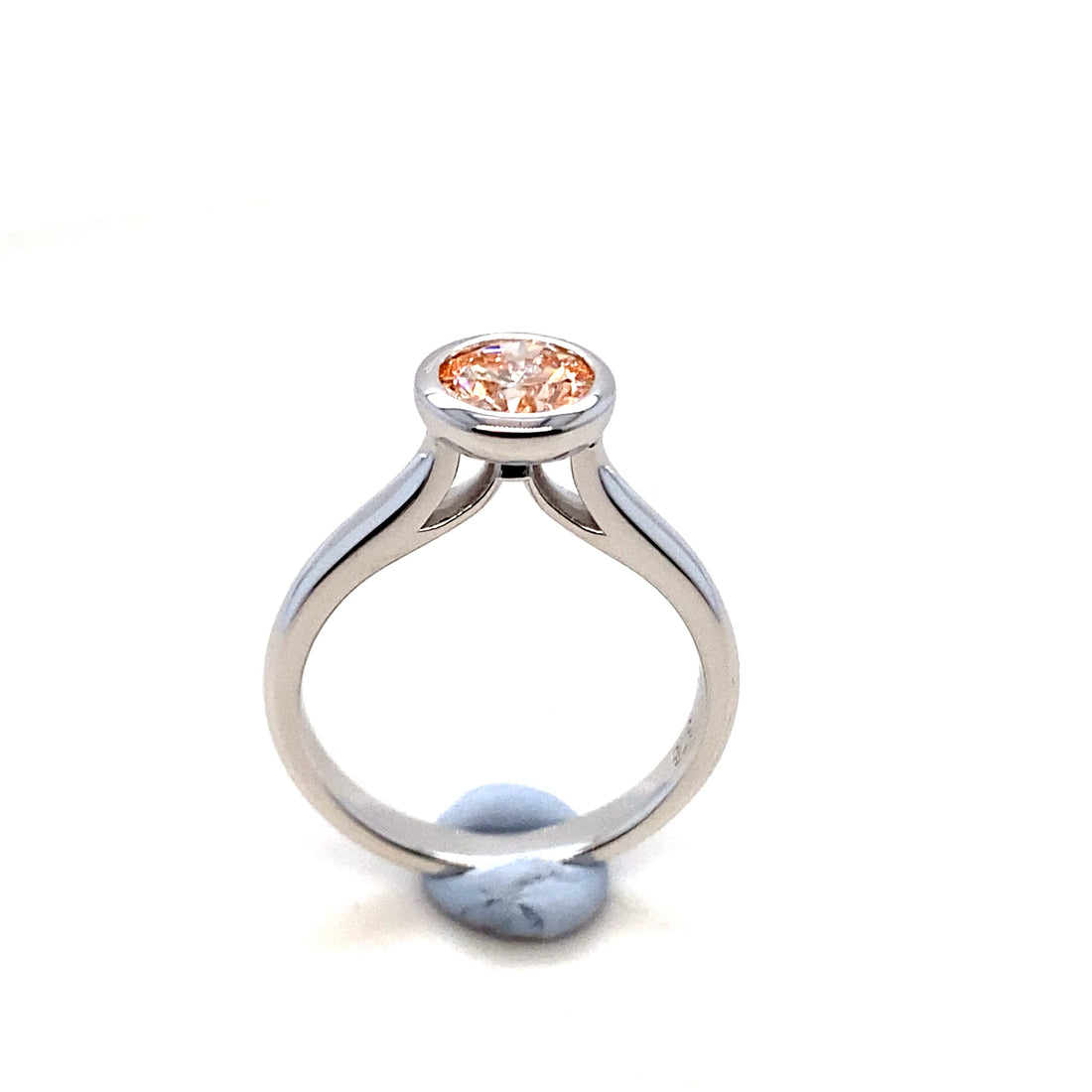 Pink Diamond Bezel Ring