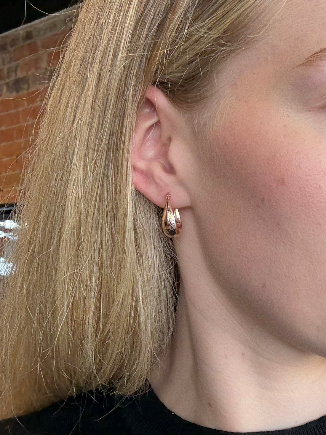 Leon Earrings - Rose Gold
