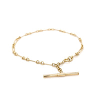 Faye Bar Paperclip Bracelet - Gold