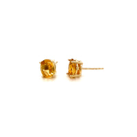 Oval Citrine Studs