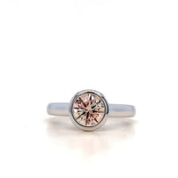 Pink Diamond Bezel Ring