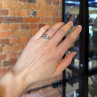 Checkerboard Ring - Aquamarine