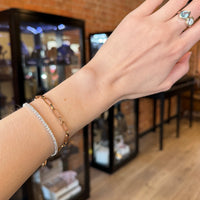 Rey Paperclip Bracelet - Rose Gold