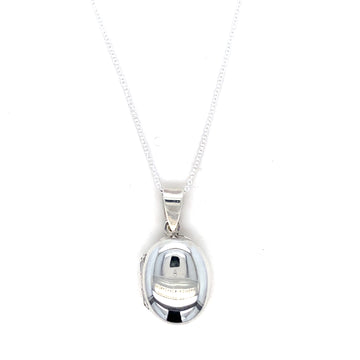 Silver Oval Locket