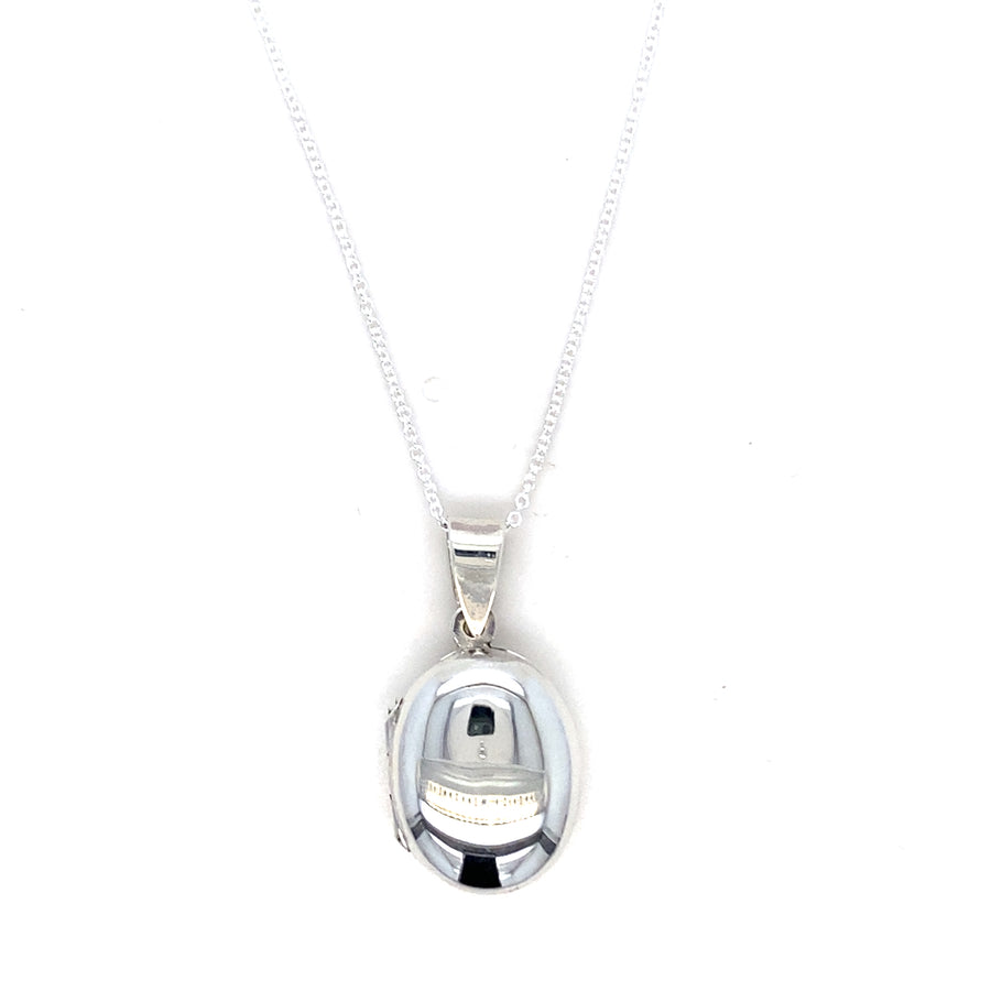 Silver Oval Locket