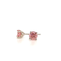 Pink Lab Diamond Studs