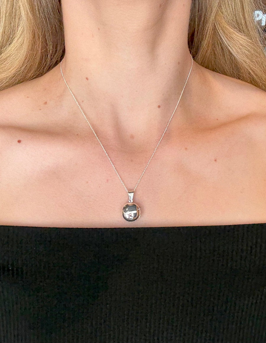 Silver Circle Locket